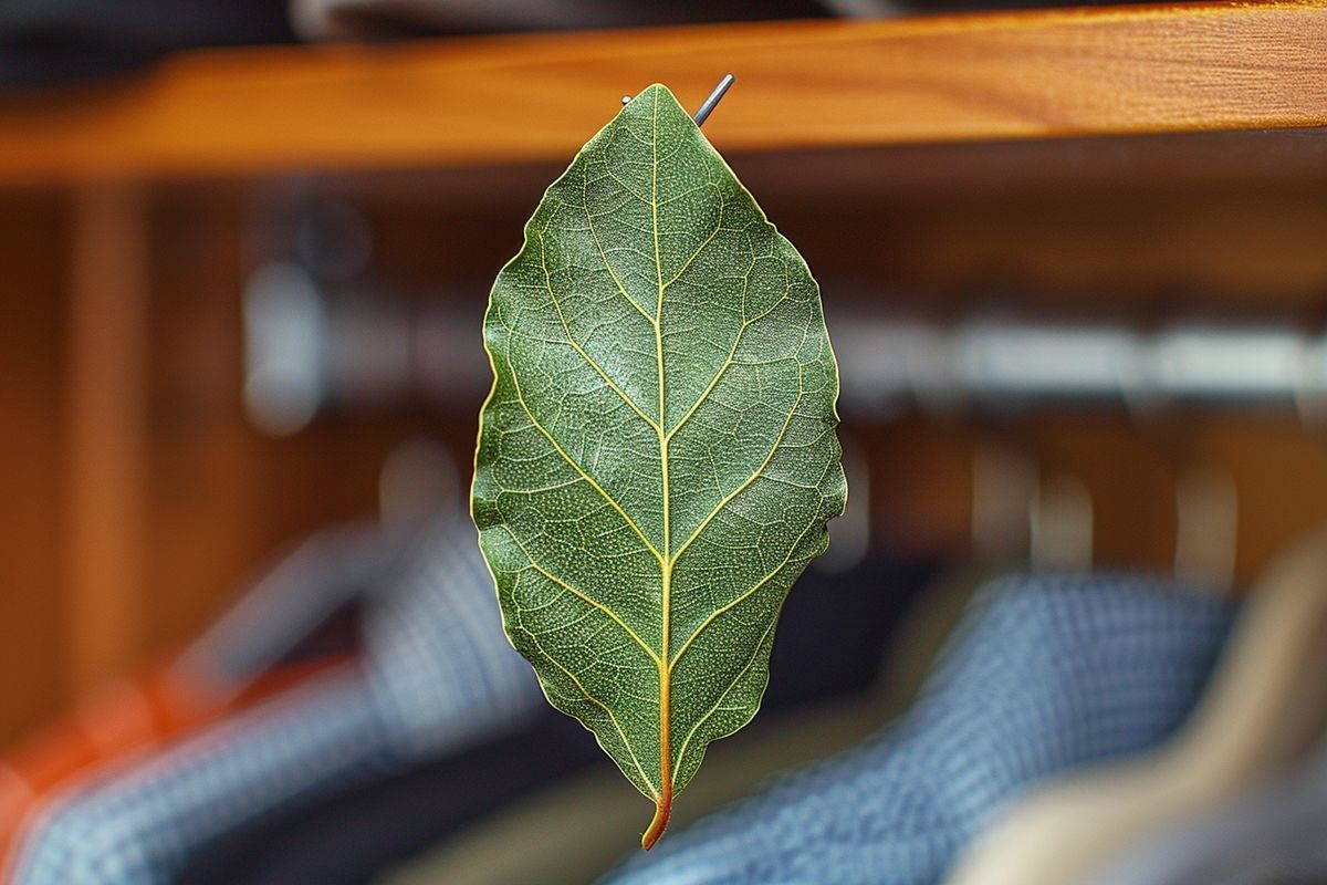 Utiliser des feuilles de laurier sur une épingle pour revitaliser vos placards : plus qu'une astuce, une révélation