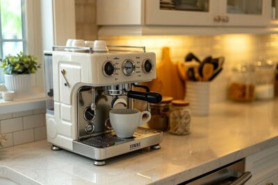 Élevez le style de votre cuisine avec une machine à café élégante à un prix accessible